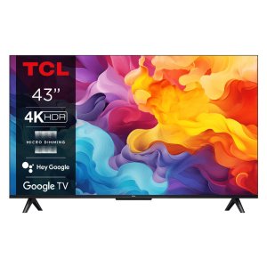 TCL V6B 4K HDR Google TV with a slim, bezel-less design, showcasing vibrant colors and sharp picture quality for an immersive viewing experience.